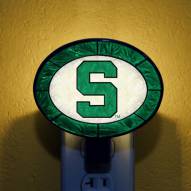 Michigan State Spartans NCAA Stained Glass Night Light