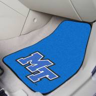 Middle Tennessee State Blue Raiders 2-Piece Carpet Car Mats