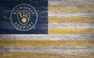 Milwaukee Brewers 11" x 19" Distressed Flag Sign