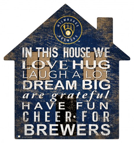 Milwaukee Brewers 12&quot; House Sign