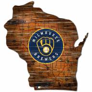 Milwaukee Brewers 12" Roadmap State Sign