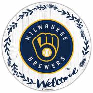 Milwaukee Brewers 12" Welcome Circle Sign