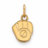 Milwaukee Brewers 14k Yellow Gold Extra Small Pendant