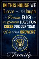 Milwaukee Brewers 17" x 26" In This House Sign