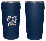 Milwaukee Brewers 20 oz. Stainless Steel Tumbler with Silicone Wrap