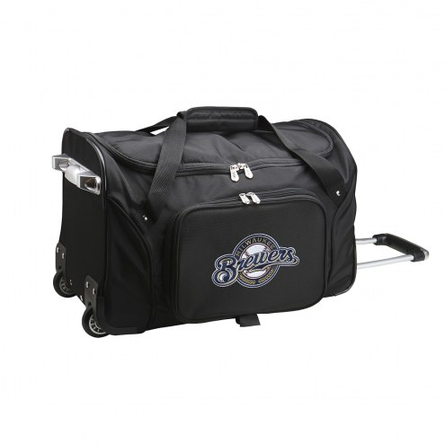Milwaukee Brewers 22&quot; Rolling Duffle Bag