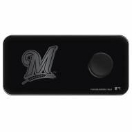 Milwaukee Brewers 3 in 1 Glass Wireless Charge Pad