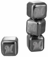 Milwaukee Brewers 6 Pack Stainless Steel Ice Cube Set