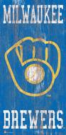 Milwaukee Brewers 6" x 12" Heritage Logo Sign