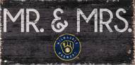 Milwaukee Brewers 6" x 12" Mr. & Mrs. Sign