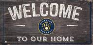 Milwaukee Brewers 6" x 12" Welcome Sign
