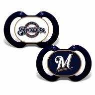 Milwaukee Brewers Baby Pacifier 2-Pack