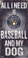 Milwaukee Brewers Baseball & My Dog Sign