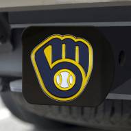 Milwaukee Brewers Black Color Hitch Cover