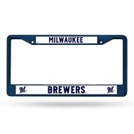 Milwaukee Brewers Color Metal License Plate Frame