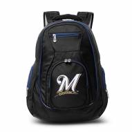 MLB Milwaukee Brewers Colored Trim Premium Laptop Backpack