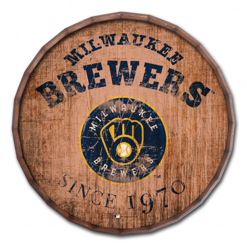 Milwaukee Brewers Established Date 16&quot; Barrel Top