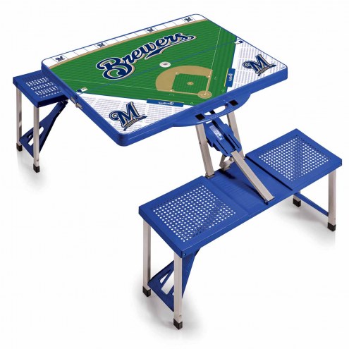 Milwaukee Brewers Folding Picnic Table