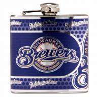 Milwaukee Brewers Hi-Def Stainless Steel Flask