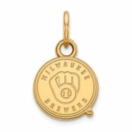 Milwaukee Brewers 14k Yellow Gold Extra Small Pendant