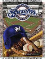Milwaukee Brewers MLB Woven Tapestry Throw Blanket