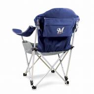 Milwaukee Brewers Navy Reclining Camp Chair