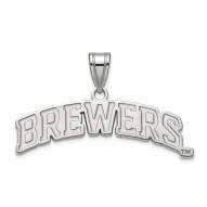 Milwaukee Brewers Sterling Silver Large Pendant