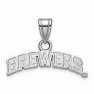 Milwaukee Brewers Sterling Silver Small Pendant