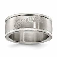 Milwaukee Brewers Stainless Steel Logo Ring