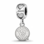 Milwaukee Brewers Sterling Silver Heart Bead