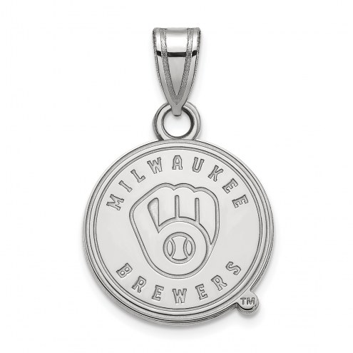 Milwaukee Brewers Sterling Silver Small Pendant