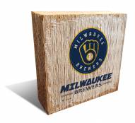 Milwaukee Brewers Team Logo Block