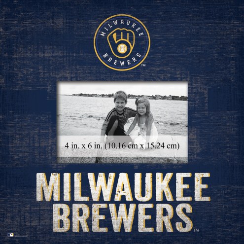 Milwaukee Brewers Team Name 10&quot; x 10&quot; Picture Frame