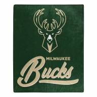Milwaukee Bucks Signature Raschel Throw Blanket