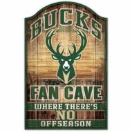 Milwaukee Bucks Fan Cave Wood Sign