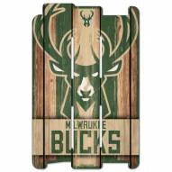 Milwaukee Bucks Wood Fence Sign