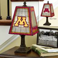 Minnesota Golden Gophers Art Glass Table Lamp