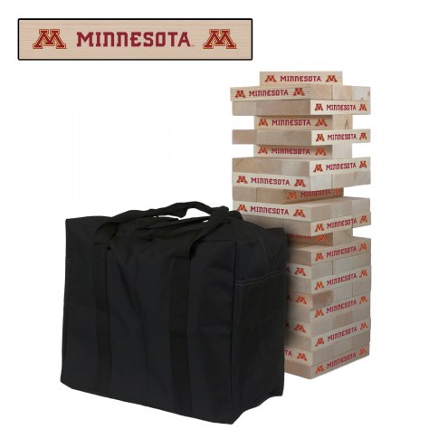 Minnesota Golden Gophers Giant Wooden Tumble Tower Game
