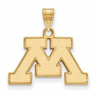 Minnesota Golden Gophers NCAA Sterling Silver Gold Plated Small Pendant