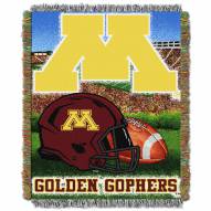 Minnesota Golden Gophers NCAA Woven Tapestry Throw / Blanket
