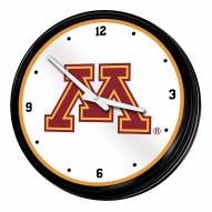 Minnesota Golden Gophers Retro Lighted Wall Clock