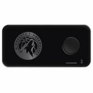 Minnesota Timberwolves 3 in 1 Glass Wireless Charge Pad