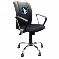 Minnesota Timberwolves XZipit Curve Desk Chair with Secondary Logo