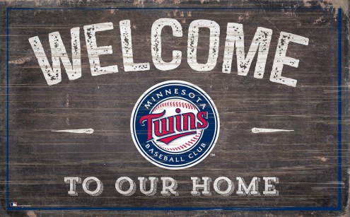 Minnesota Twins 11&quot; x 19&quot; Welcome to Our Home Sign