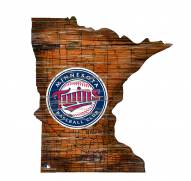 Minnesota Twins 12" Roadmap State Sign