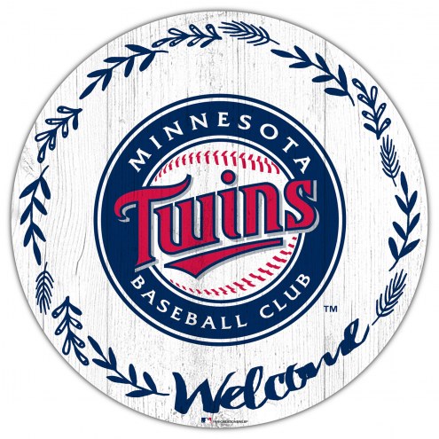 Minnesota Twins 12&quot; Welcome Circle Sign