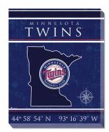 Minnesota Twins 16" x 20" Coordinates Canvas Print