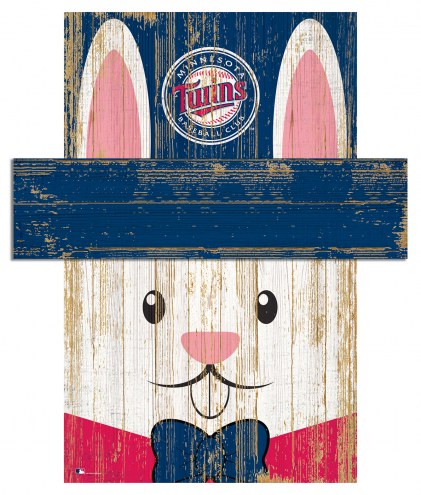 Minnesota Twins 19&quot; x 16&quot; Easter Bunny Head