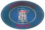 Minnesota Twins 46" Heritage Logo Oval Sign