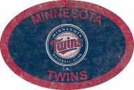 Minnesota Twins 46" Team Color Oval Sign